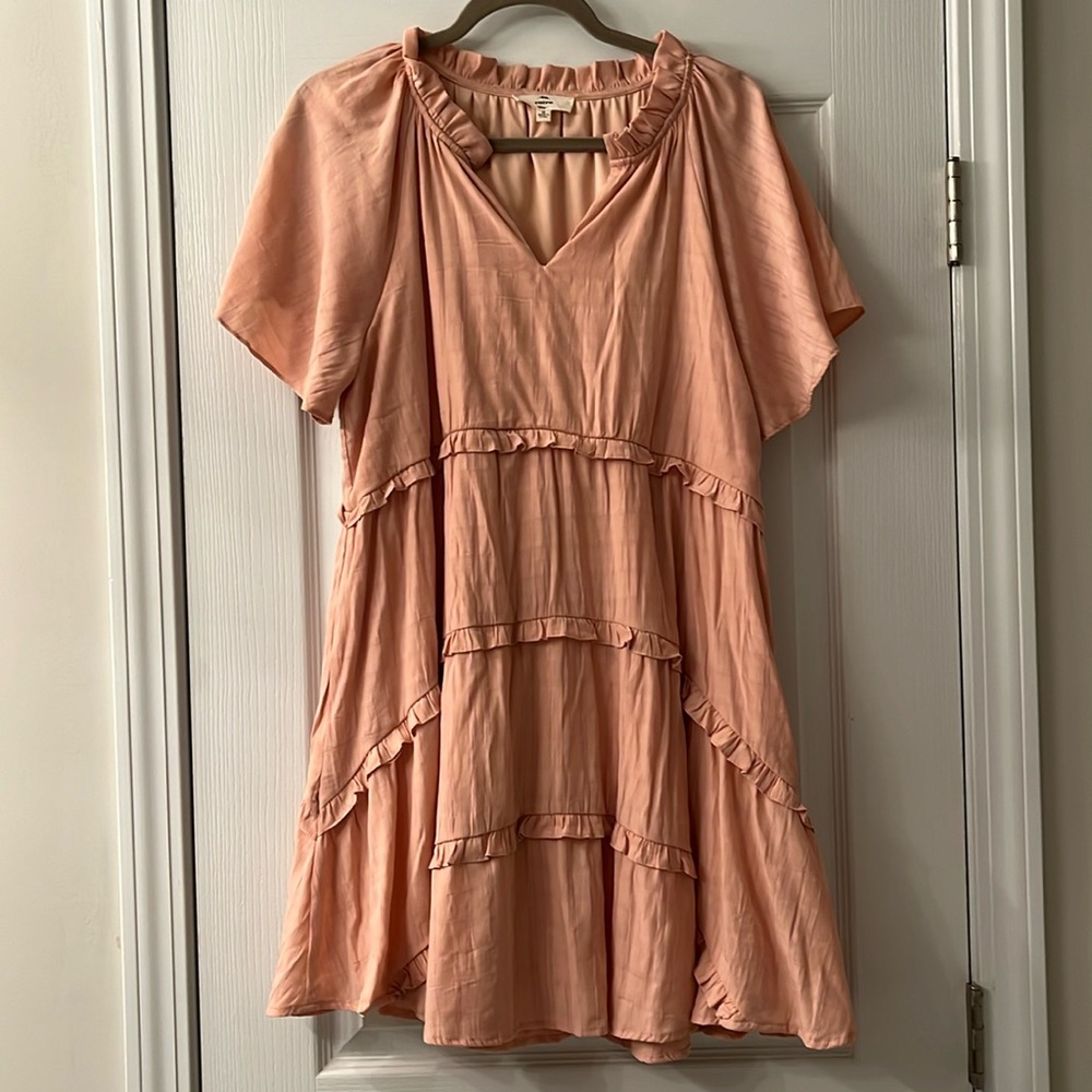 Entro Pink Ruffle Dress